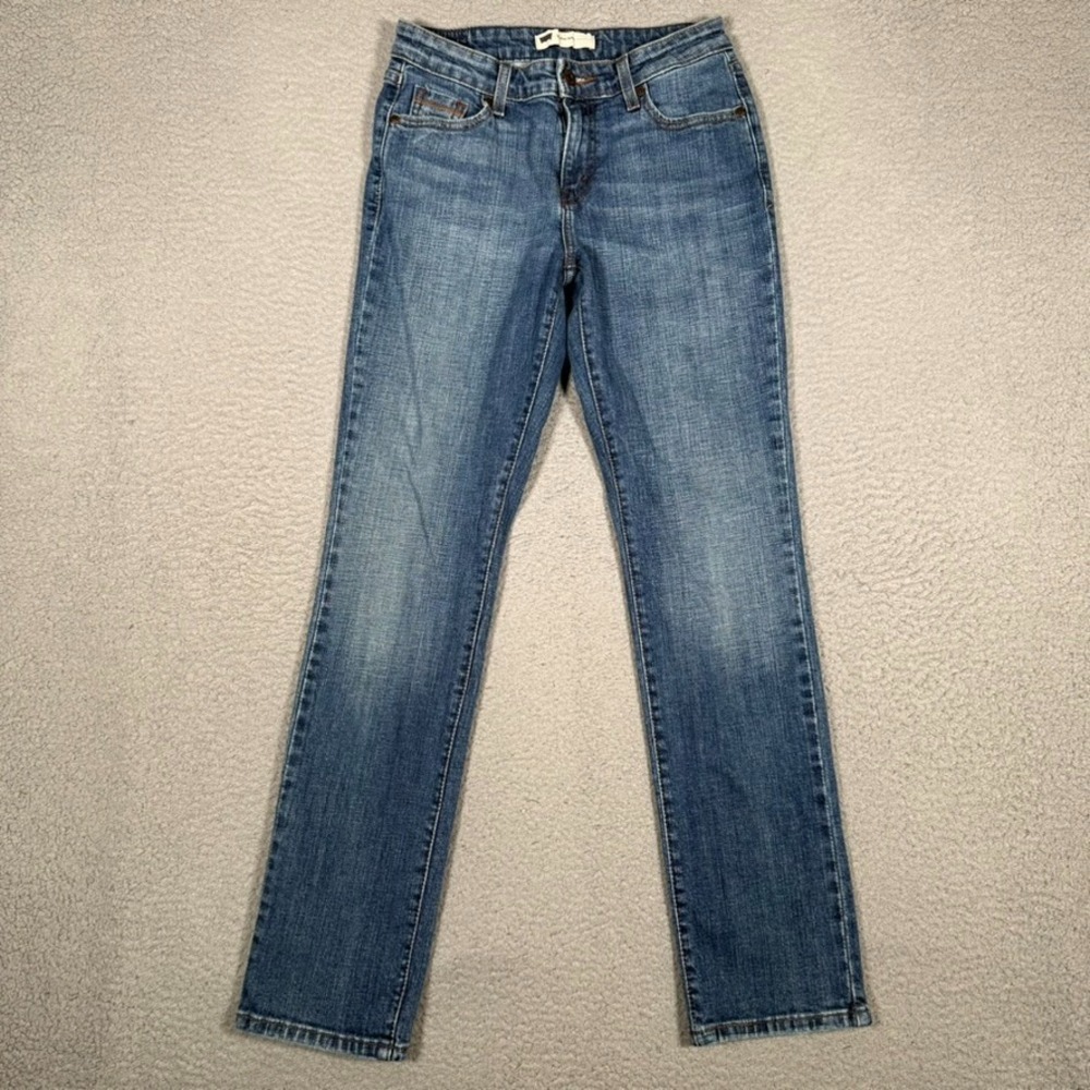 Levis Jeans Womens 26x29 Blue Mid Rise Skinny Denim 5 Pocket Casual Preppy Logo